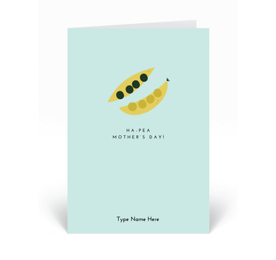 Personalised Card - Ha-Pea Mother's Day