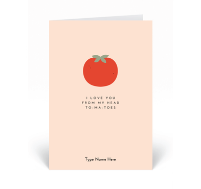 Personalised Card - I Love You From...