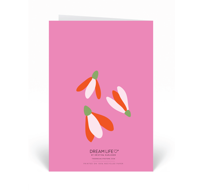 Personalised Card  - Thank You - Sippa - Pink