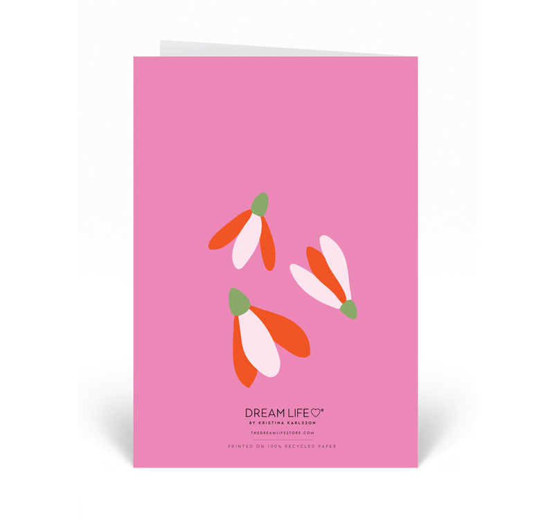 Personalised Card  - Thank You - Sippa - Pink