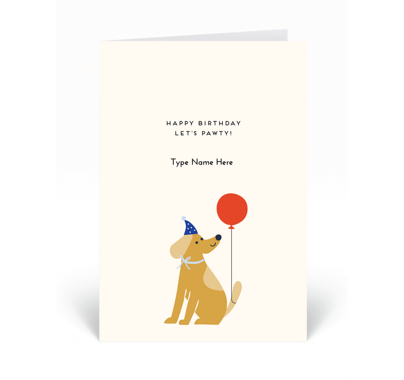 Personalised Card  - Happy Birthday - Let&