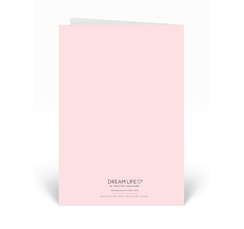 Personalised Card  - Happy Birthday - Krans - Pink