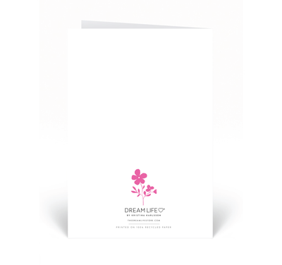 Personalised Card - So Thankful For You - Pink