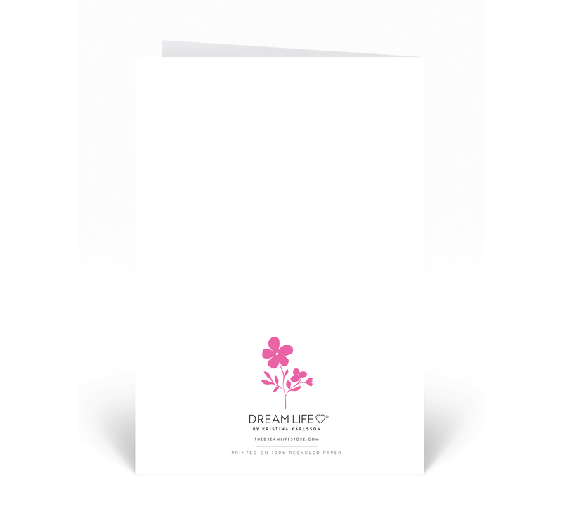 Personalised Card - So Thankful For You - Pink