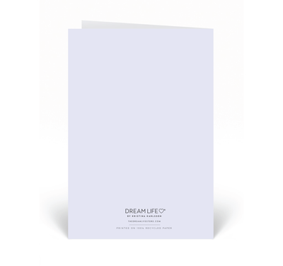 Personalised Card  - Thank You - Krans - Purple