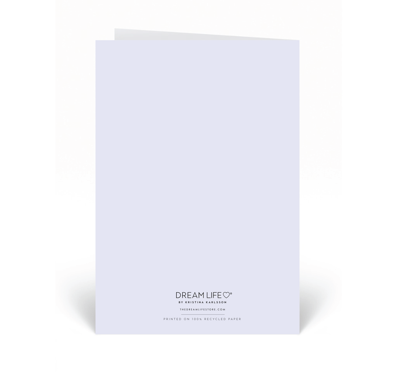 Personalised Card  - Thank You - Krans - Purple