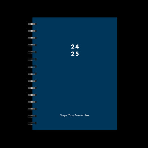 A5 Spiral 24/25 Mid-Year Diary - Navy