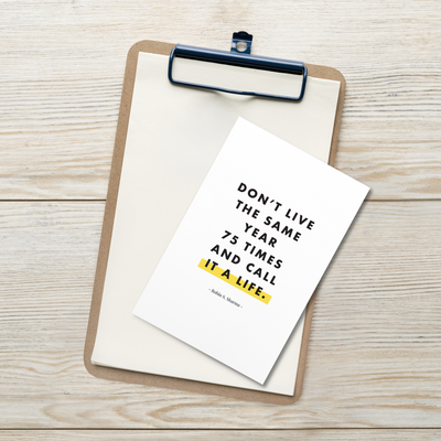 DON'T LIVE THE SAME LIFE Art Card