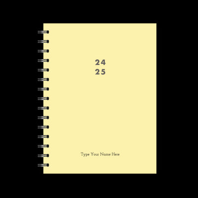 A5 Spiral 24/25 Mid-Year Diary - Lemon