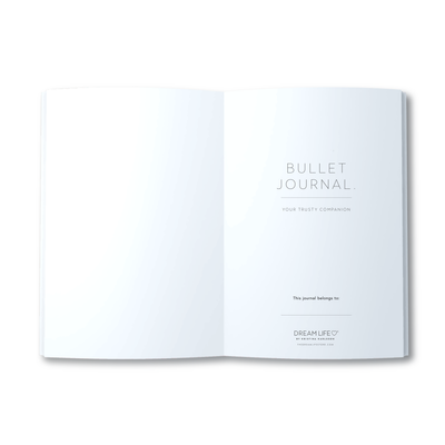 A5 Spiral Bullet Journal - White