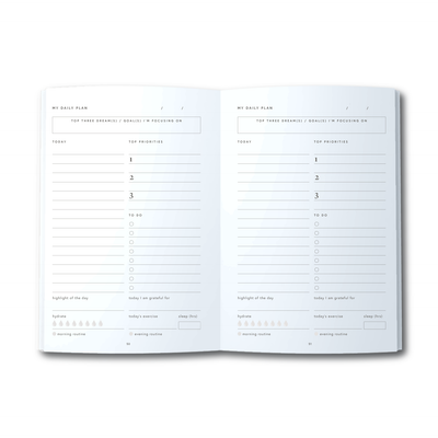 A5 Spiral Journal - Daily Progress - Q4 - Mint