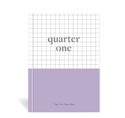 A5 Journal - Daily Progress - Quarter One - Purple