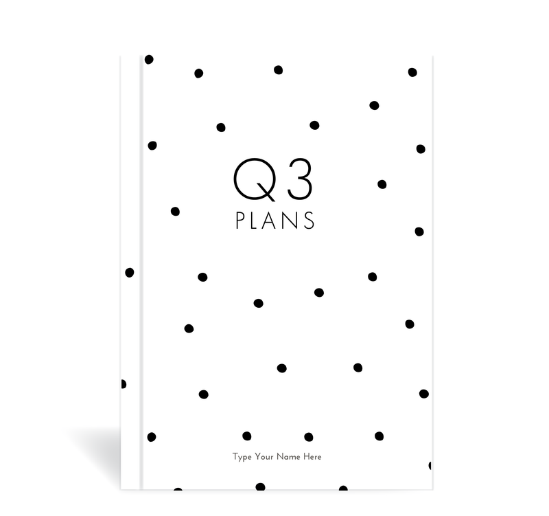 A5 Journal - Daily Progress - Q3 Plans - Dots