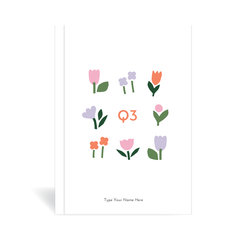 A5 Journal - Daily Progress - Q3 - Flowers