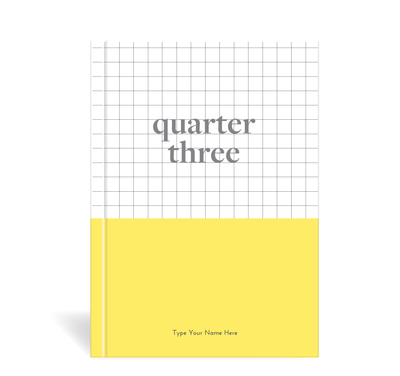 A5 Journal - Daily Progress - Quarter Three - Yellow