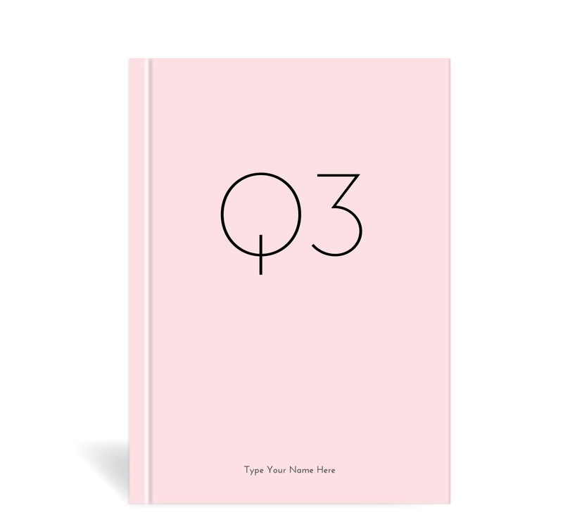 A5 Journal - Daily Progress - Q3 - Pink