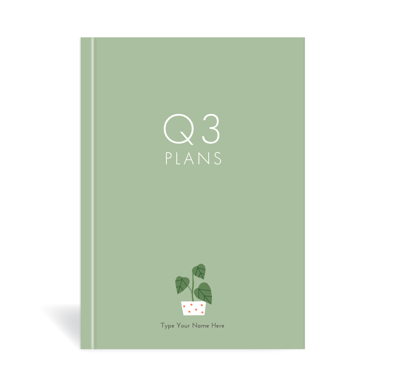 A5 Journal - Daily Progress - Q3 Plans - Green
