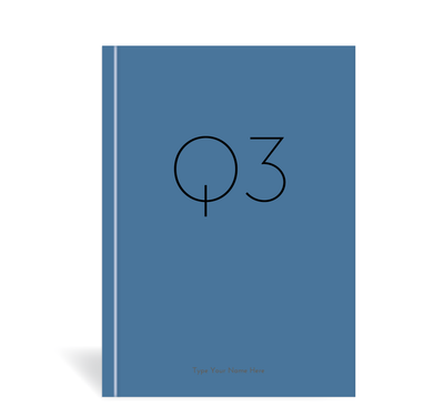 A5 Journal - Daily Progress - Q3 - Blue