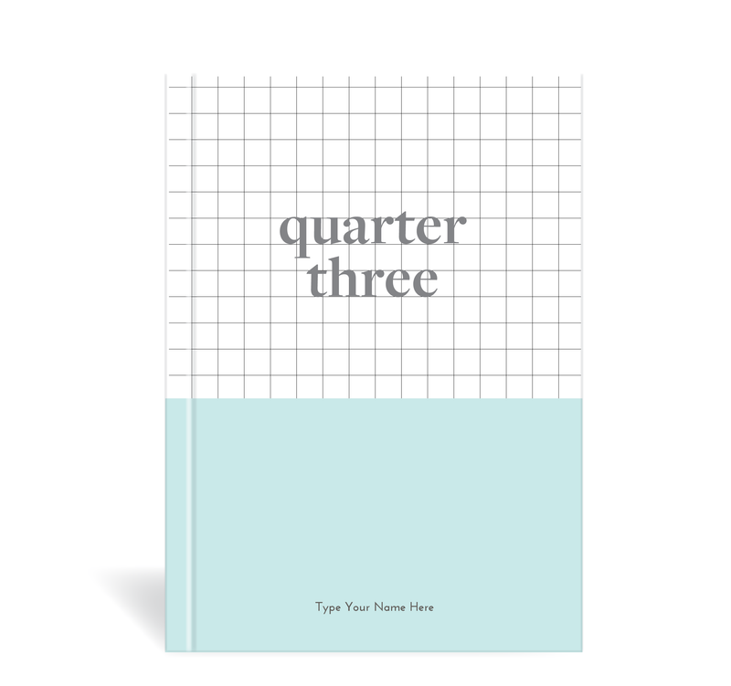 A5 Journal - Daily Progress - Quarter Three - Mint