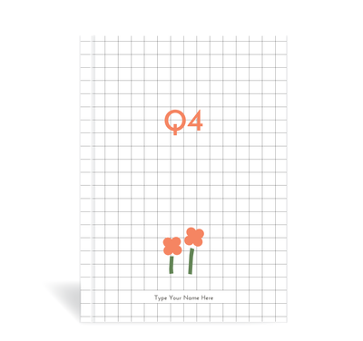 A5 Journal - Daily Progress - Q4 - Flower