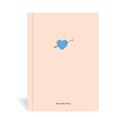 A5 Journal - Heart - Peach