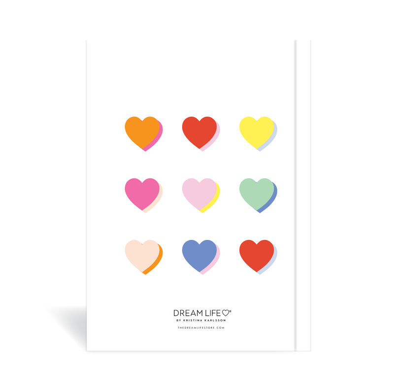 A5 Journal - Rainbow Hearts
