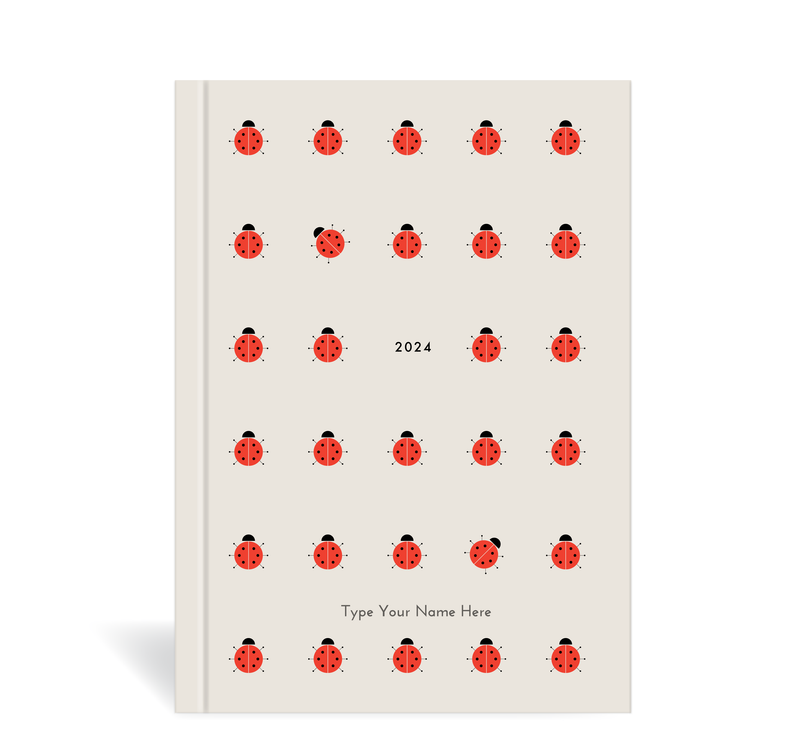 A5 2024 Weekly Spread Diary – Ladybird