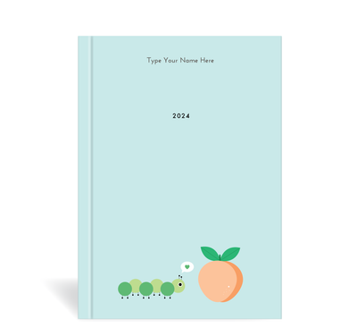 A5 2024 Weekly Spread Diary – Peach