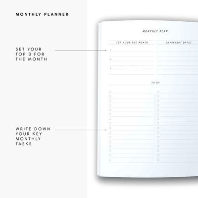 A5 24/25 Spiral Financial Diary - Ladies Finance Club - Dots - White