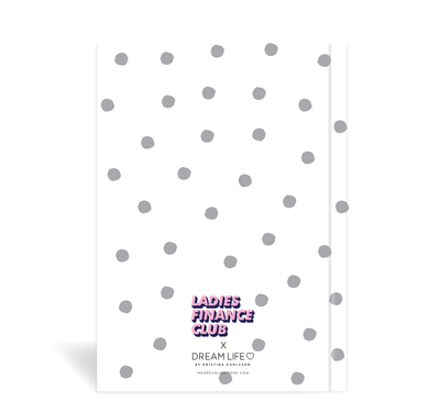 A5 Journal - Ladies Finance Club - Money Planner - Dots White