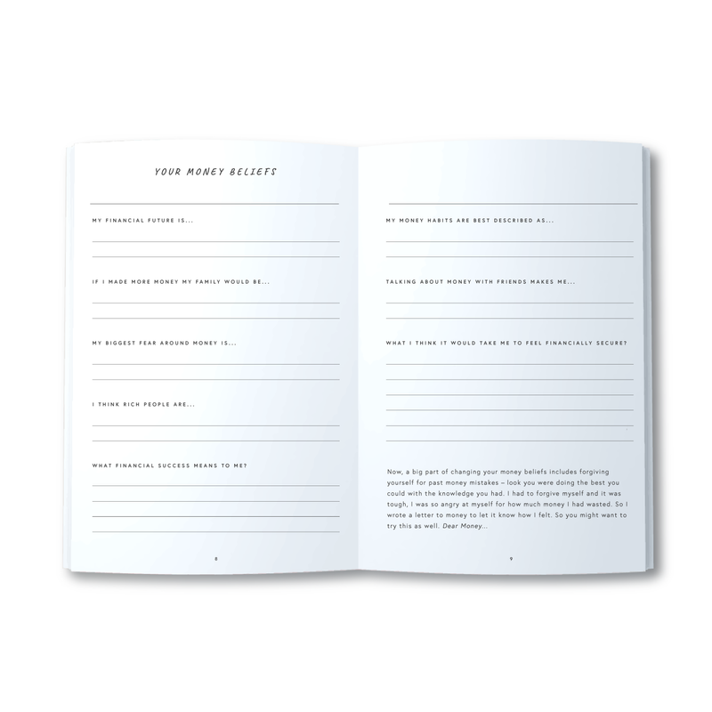 A5 Journal - Ladies Finance Club - Money Planner - Grey