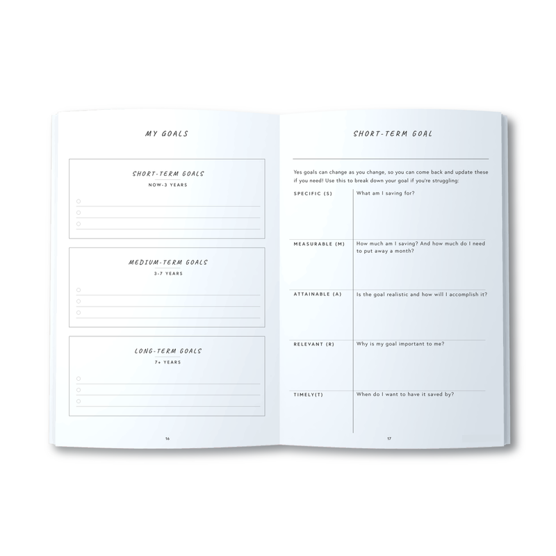 A5 Journal - Ladies Finance Club - Money Planner - Grey
