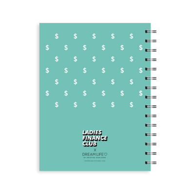 A5 Spiral Journal - Ladies Finance Club - Money Planner - Mint