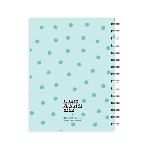 A5 Spiral Journal - Ladies Finance Club - Money Planner - Ocean