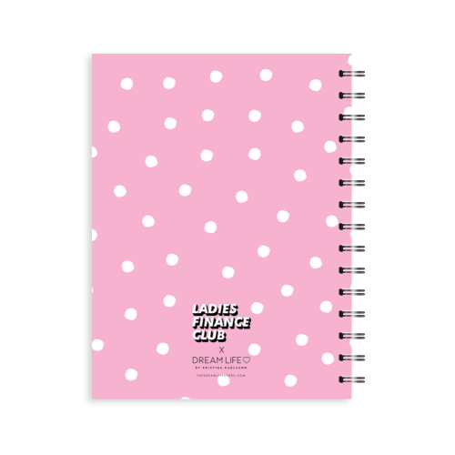 A5 Spiral Journal - Ladies Finance Club - Money Planner - Pink