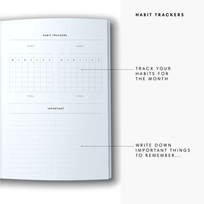 A5 Spiral Mid-Year Diary - Fruits - Grey