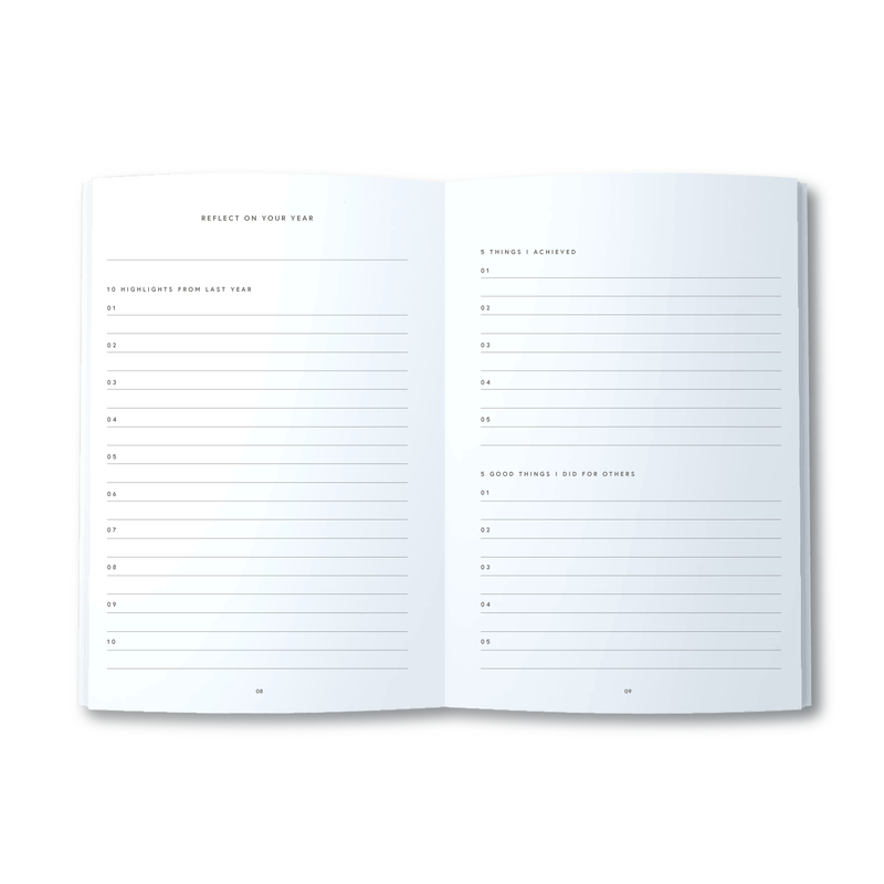 A5 Spiral Journal - Plan Your Year - Green