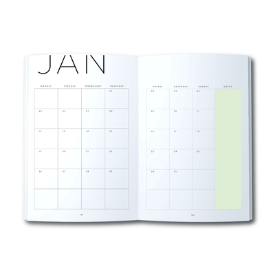 A5 Journal - Plan Your Year - Bright Pink