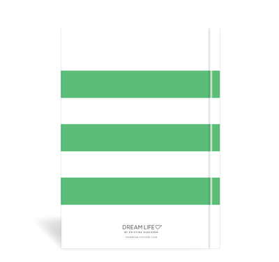 A5 Journal - Plan Your Year - Stripe - Emerald