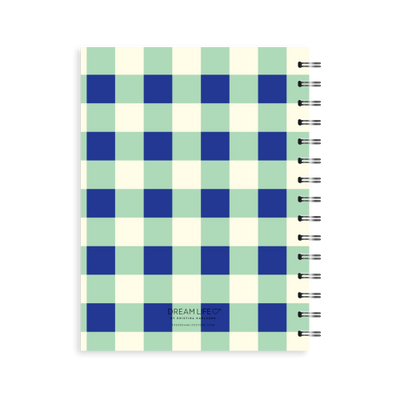 A5 2025 Spiral Week to a page Diary - Picnic - Mint
