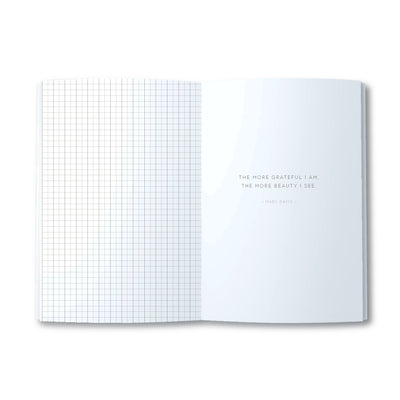 A5 Journal - Gratitude - Floral Stripe - Butter