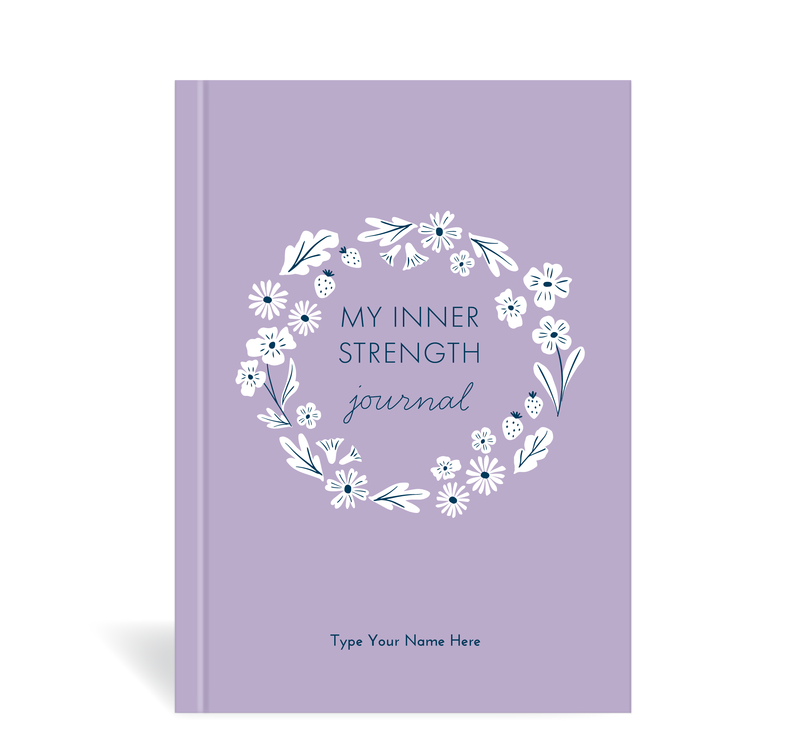 A5 Journal - BCNA - My Inner Strength - Wreath - Purple