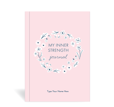 A5 Journal - BCNA - My Inner Strength - Wreath - Pink