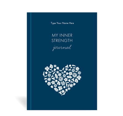 A5 Journal - BCNA - My Inner Strength - Heart - Navy