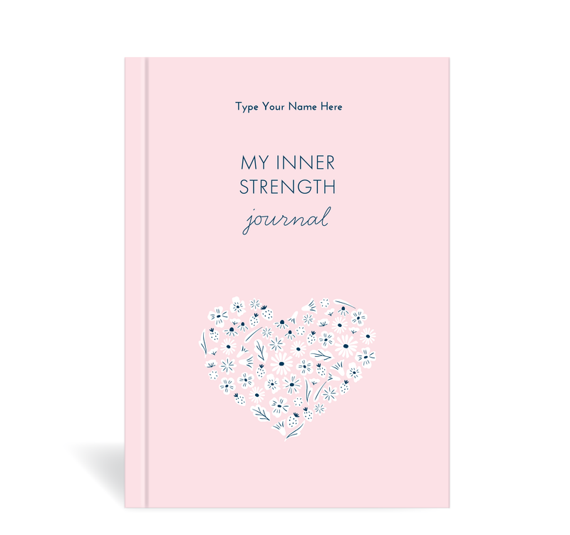 A5 Journal - BCNA - My Inner Strength - Heart - Pink