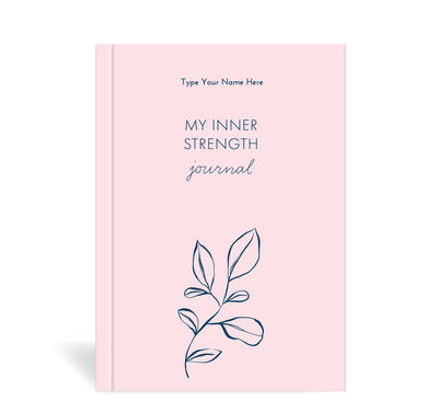 A5 Journal - BCNA - My Inner Strength - Leaf - Pink