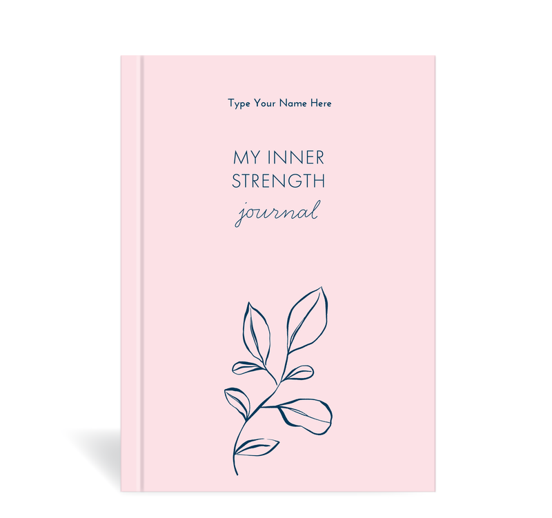 A5 Journal - BCNA - My Inner Strength - Leaf - Pink