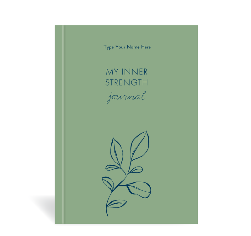 A5 Journal - BCNA - My Inner Strength - Leaf -  Green