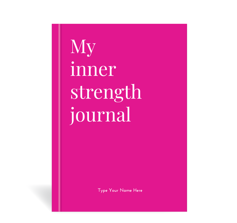 A5 Journal - BCNA - My Inner Strength - Hot Pink