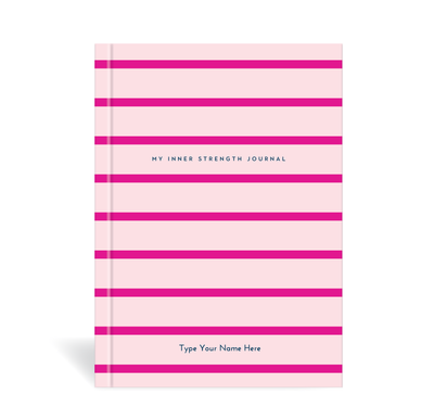 A5 Journal - BCNA - My Inner Strength - Stripe - Pink